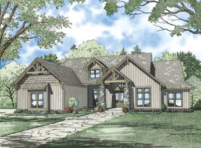 Craftsman House Plan #110-00899 Elevation Photo