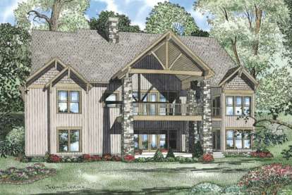 Craftsman House Plan #110-00899 Elevation Photo