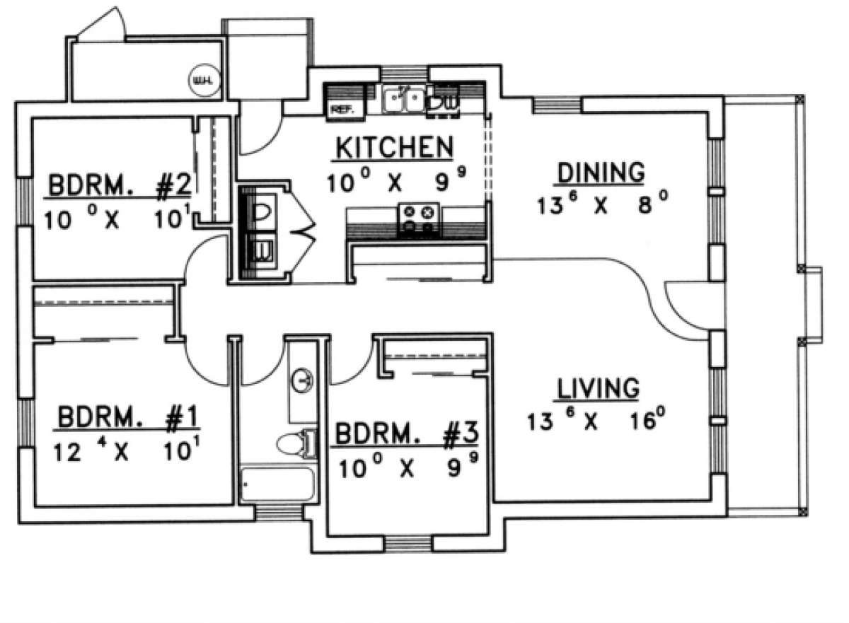 Floorplan for House Plan #039-00096