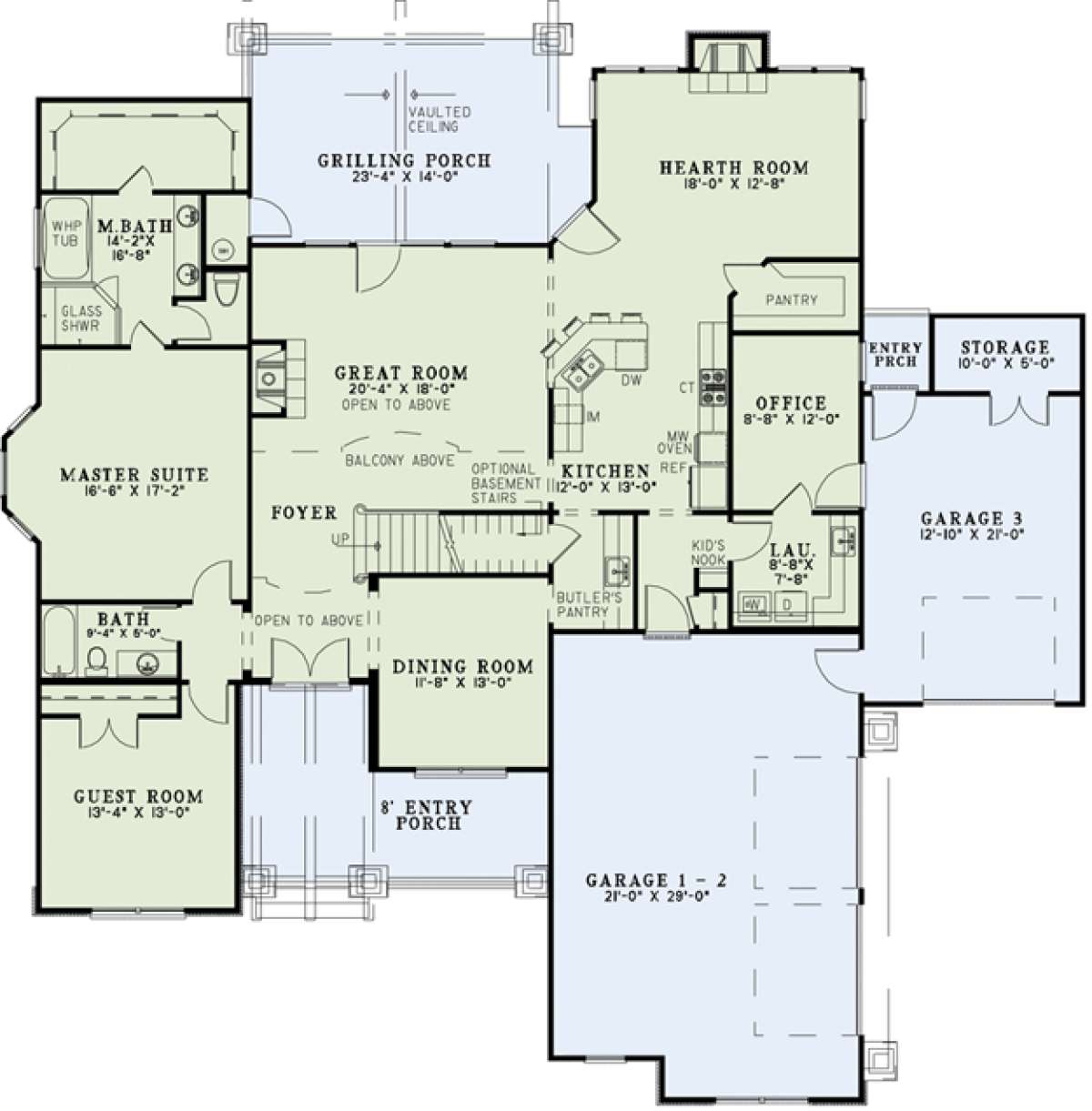 Floorplan 1 for House Plan #110-00901