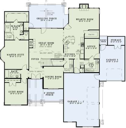 Main Floor  for House Plan #110-00901