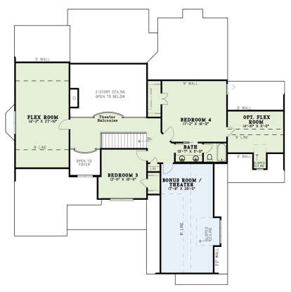 Second Floor for House Plan #110-00901