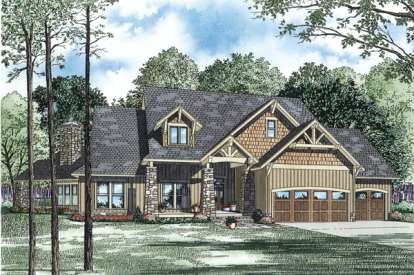 Craftsman House Plan #110-00902 Elevation Photo