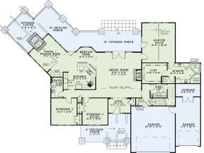 Floorplan 1 for House Plan #110-00902