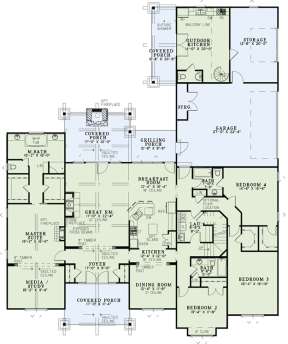 Floorplan 1 for House Plan #110-00904