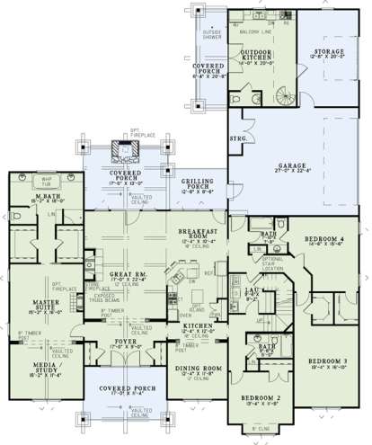 Main Floor  for House Plan #110-00904