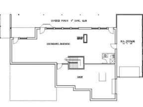 Basement Floor for House Plan #039-00097