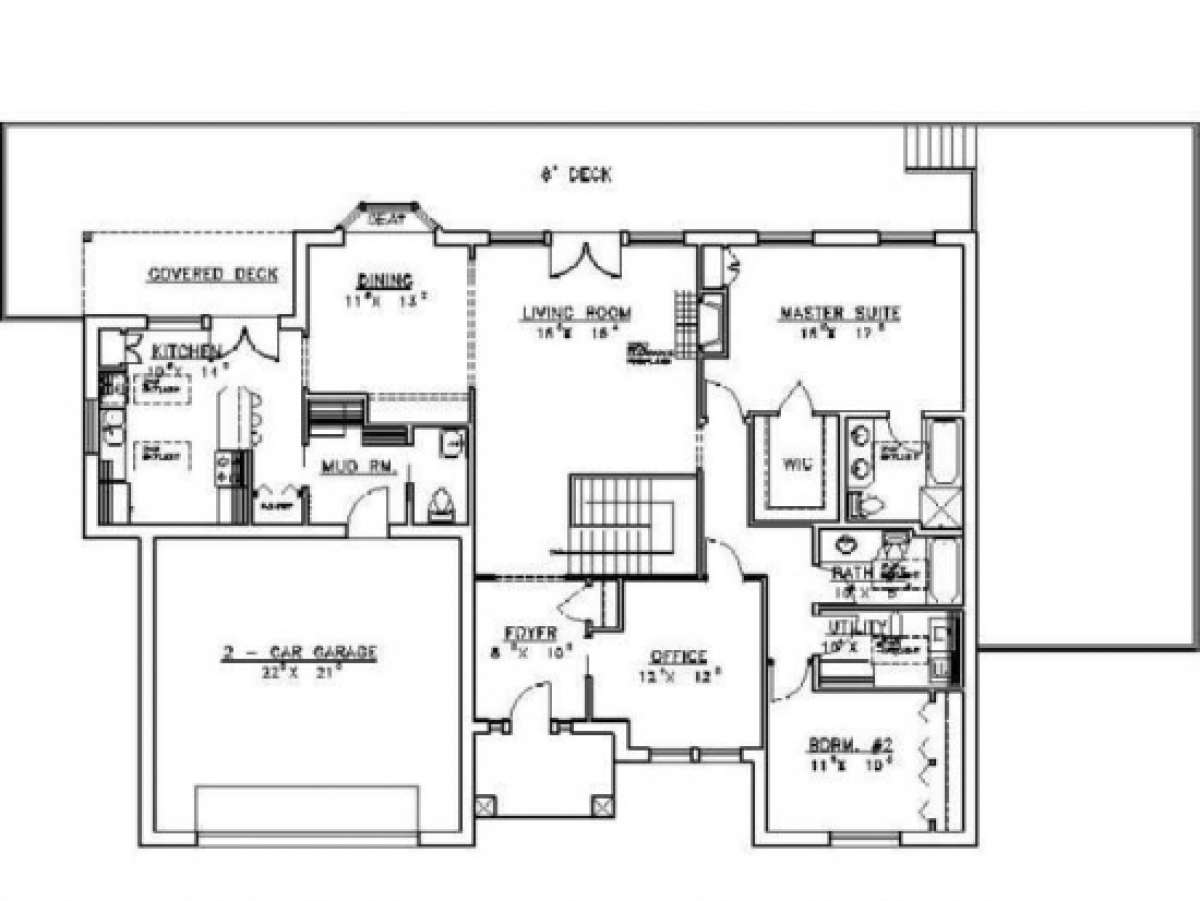Main Floor for House Plan #039-00097