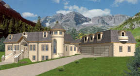 French Country House Plan #039-00098 Elevation Photo
