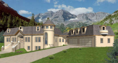 French Country House Plan #039-00098 Elevation Photo