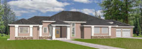 Ranch House Plan #039-00101 Elevation Photo