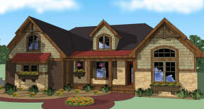 Craftsman House Plan #098-00260 Elevation Photo