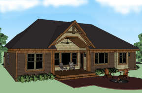 Craftsman House Plan #098-00260 Elevation Photo
