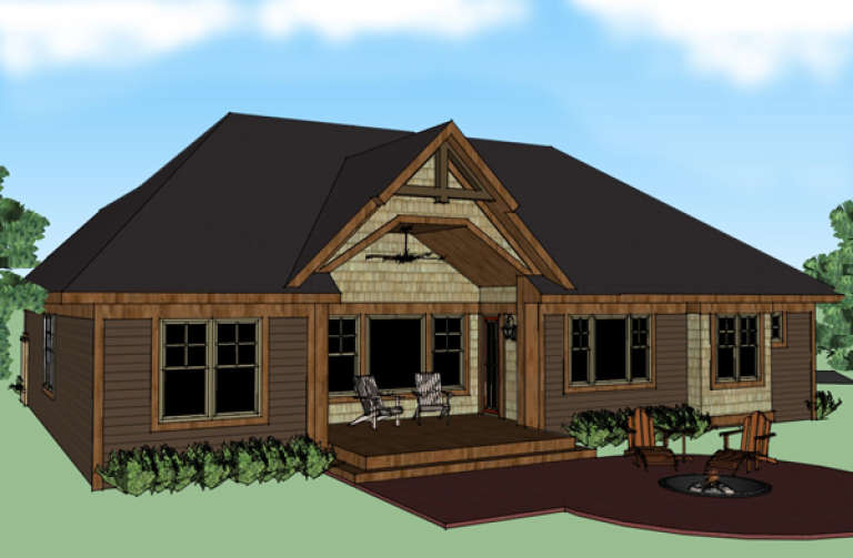 Craftsman House Plan #098-00260 Elevation Photo