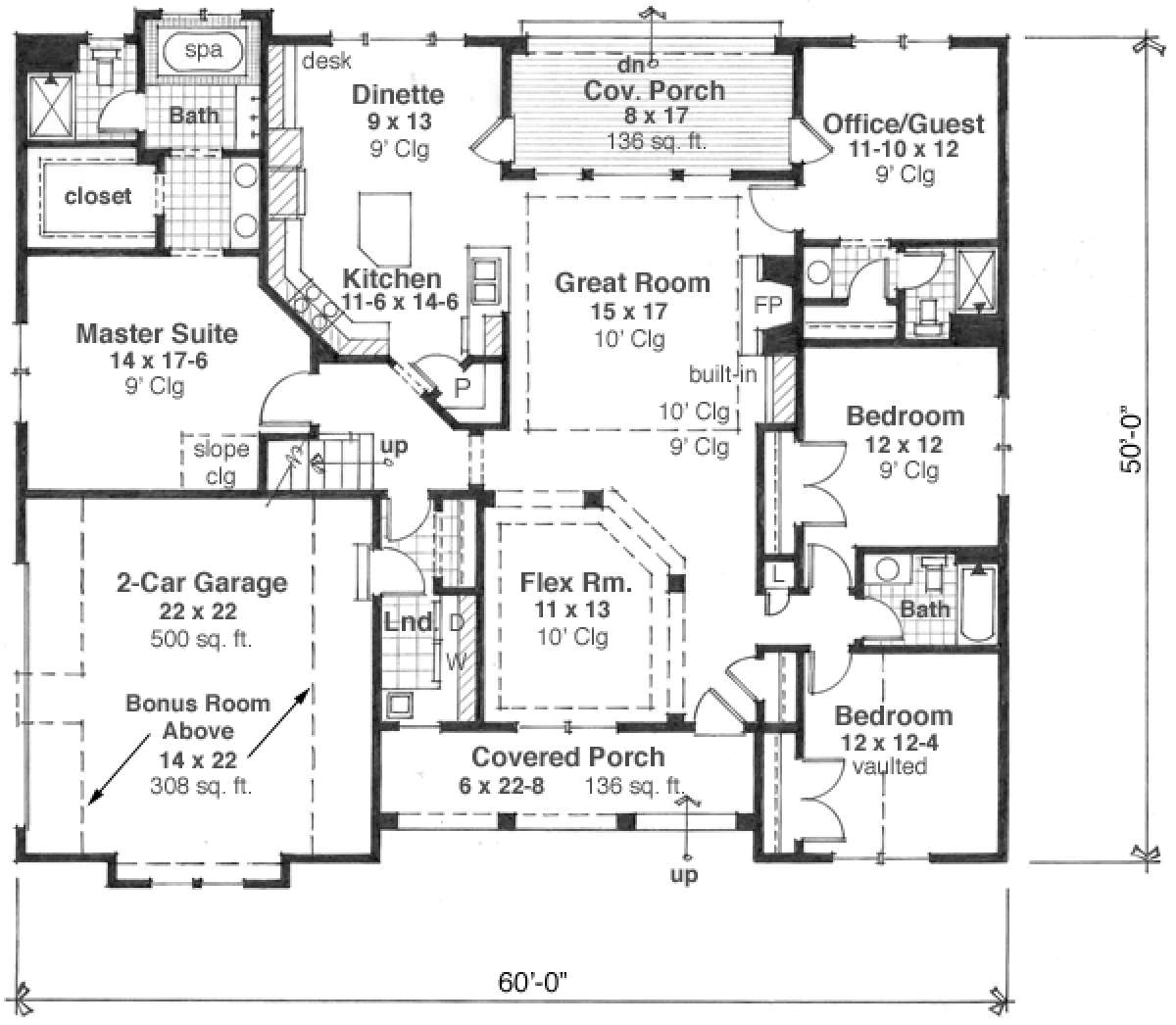 Main Floor for House Plan #098-00260