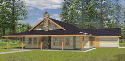 Southern House Plan #039-00102 Elevation Photo