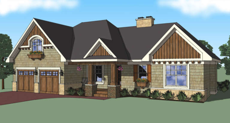 Country House Plan #098-00262 Elevation Photo