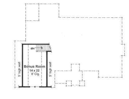 Bonus Room for House Plan #098-00262