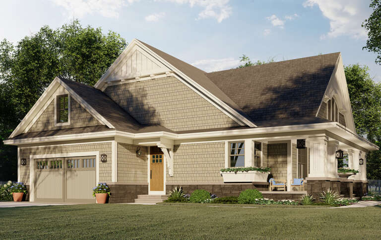 Bungalow House Plan #098-00263 Elevation Photo