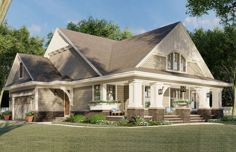 Bungalow House Plan #098-00263 Elevation Photo