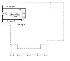 Bonus Room for House Plan #098-00263