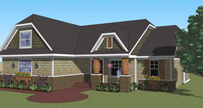 Bungalow House Plan #098-00265 Elevation Photo