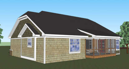 Bungalow House Plan #098-00265 Elevation Photo