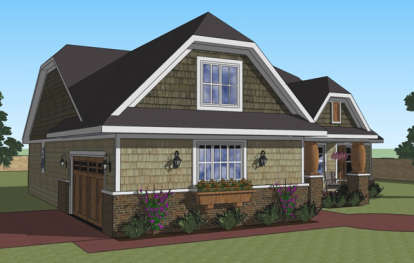 Bungalow House Plan #098-00265 Elevation Photo