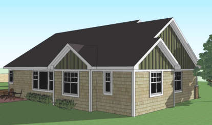 Ranch House Plan #098-00266 Elevation Photo