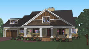 Craftsman House Plan #098-00267 Elevation Photo