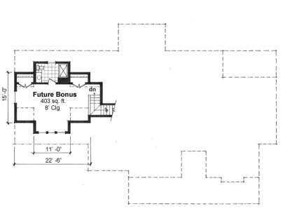 Bonus Room for House Plan #098-00267