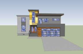 Contemporary House Plan #4396-00001 Additional Photo