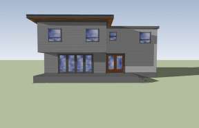 Contemporary House Plan #4396-00002 Elevation Photo