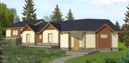 3 Bed, 2 Bath, 1627 Square Foot House Plan - #039-00103