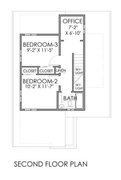 Floorplan 2 for House Plan #4396-00003