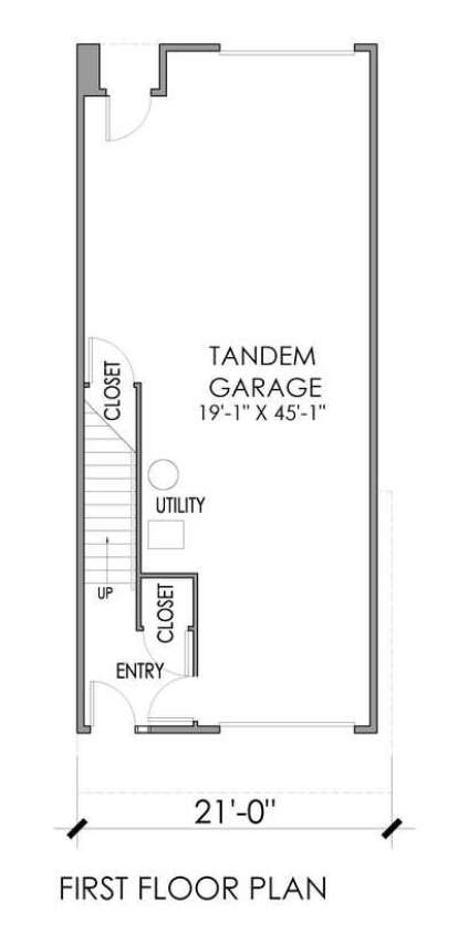 Floorplan 1 for House Plan #4396-00005