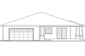 Cabin House Plan #035-00563 Elevation Photo