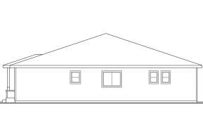 Cabin House Plan #035-00563 Elevation Photo
