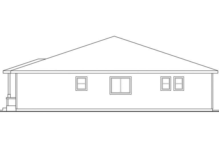 Cabin House Plan #035-00563 Elevation Photo