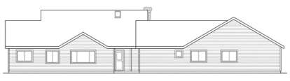 Ranch House Plan #035-00566 Elevation Photo