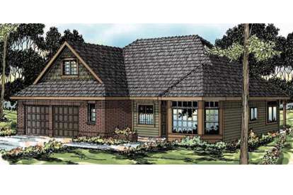 Traditional House Plan #035-00567 Elevation Photo