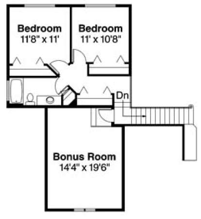Second Floor for House Plan #035-00567