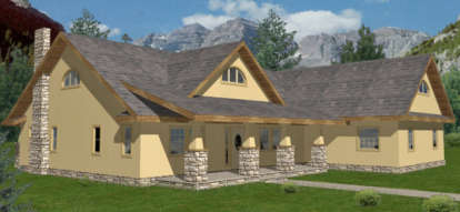 2 Bed, 2 Bath, 2283 Square Foot House Plan - #039-00104