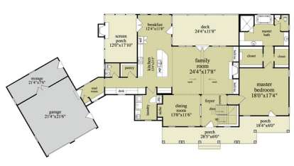 Floorplan 2 for House Plan #5458-00047