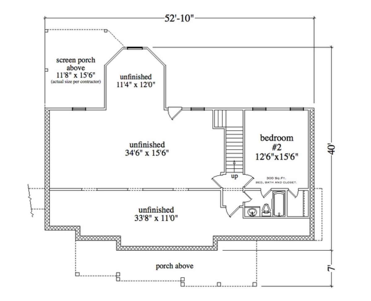 Floorplan 1 for House Plan #957-00049