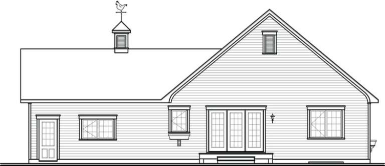 Country House Plan #034-00961 Elevation Photo