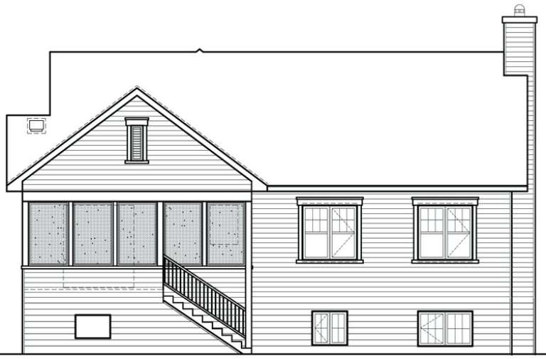 Craftsman House Plan #034-00964 Elevation Photo