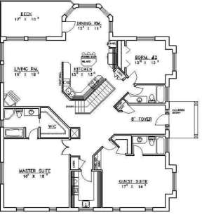 Main Floor for House Plan #039-00105