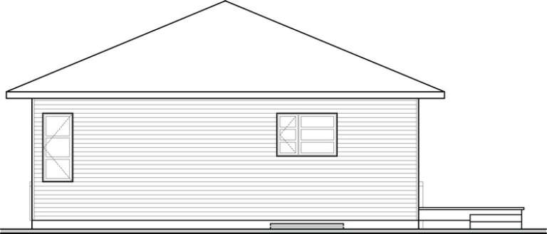 Narrow Lot House Plan #034-00968 Elevation Photo