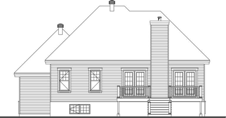 Country House Plan #034-00970 Elevation Photo
